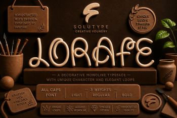 Lorafe - Multiweight Decorative Typeface