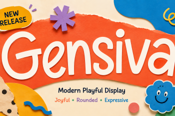 Gensiva - Modern Playful Display Font