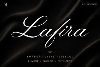 Lafira - Luxury Script Typeface