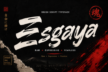 Esgaya - Bold Brush Script Font